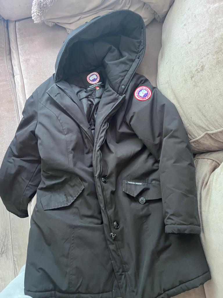Canada Goose jas met rits en knoopsluiting, Ophalen of Verzenden, Zo goed als nieuw, Zwart
