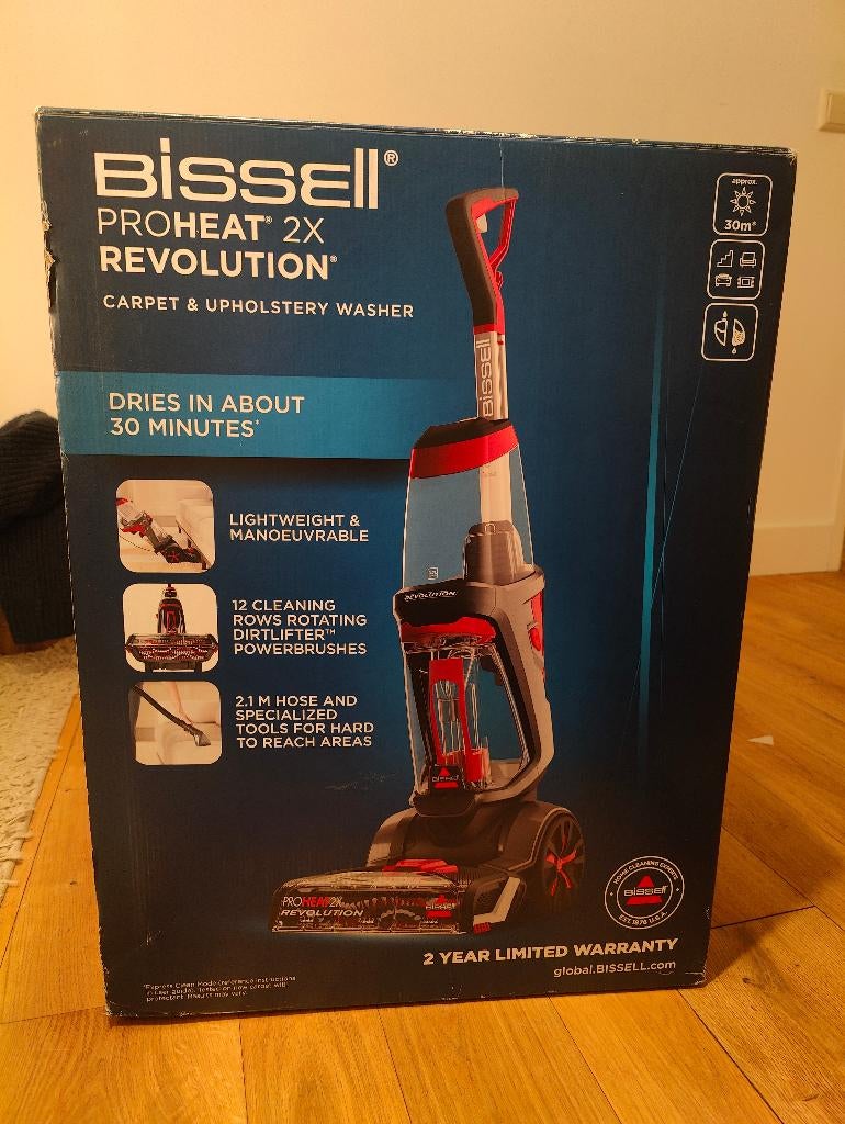 Bissel ProHeat 2x Revolution -Carpet cleaner /Tapijtreiniger, Witgoed en Apparatuur, Stofzuigers, Ophalen, Zo goed als nieuw, Reservoir
