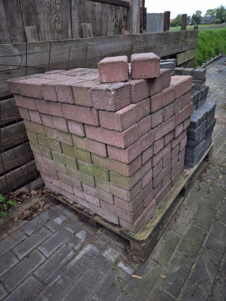 Gebruikte klinkers 21x10x7 cm, ca. 190 stuks, Ophalen, Gebruikt, Klinkers, Minder dan 5 m²