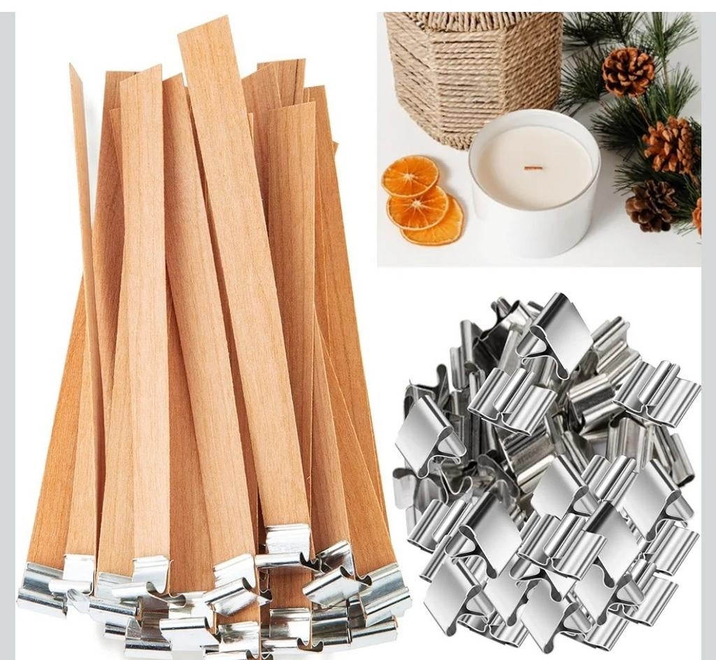 30 houten lonten wick, Ophalen of Verzenden, Hout, Minder dan 25 cm