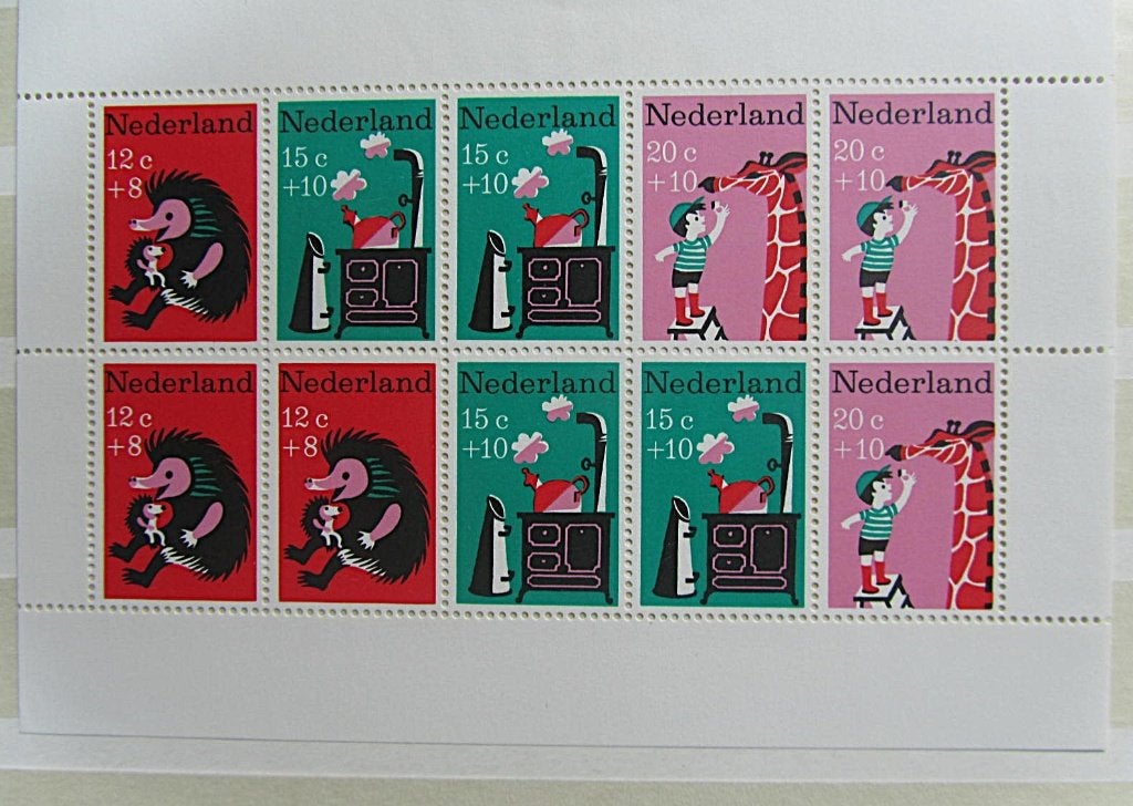 vel kinderpostzegels type 12, Ophalen of Verzenden, Postfris