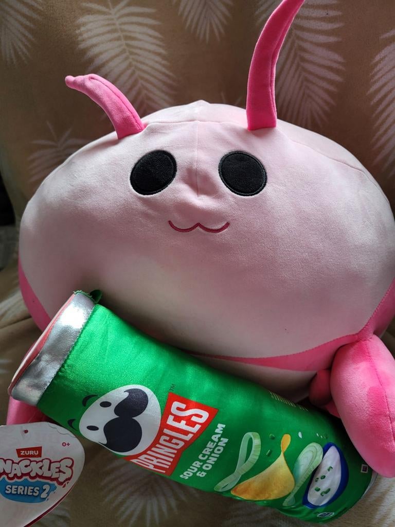 Snackies Series 2 Lily Grote Knuffel 38 cm ZGAN Pringles, Overige merken, Overige karakters, Overige typen, Ophalen of Verzenden