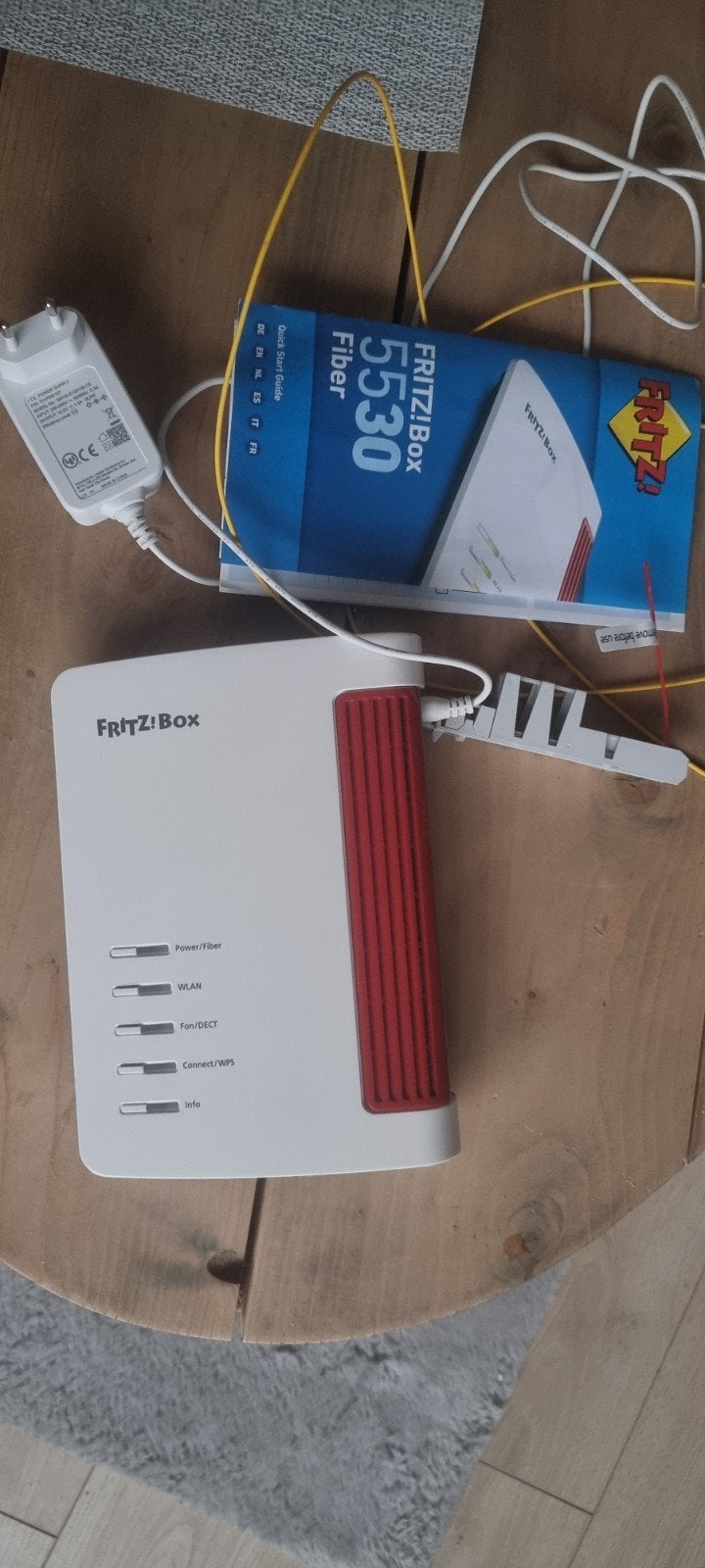 FRITZ!Box 5530 Fiber Router - Drie maanden oud., Computers en Software, Routers en Modems, Ophalen of Verzenden, Zo goed als nieuw