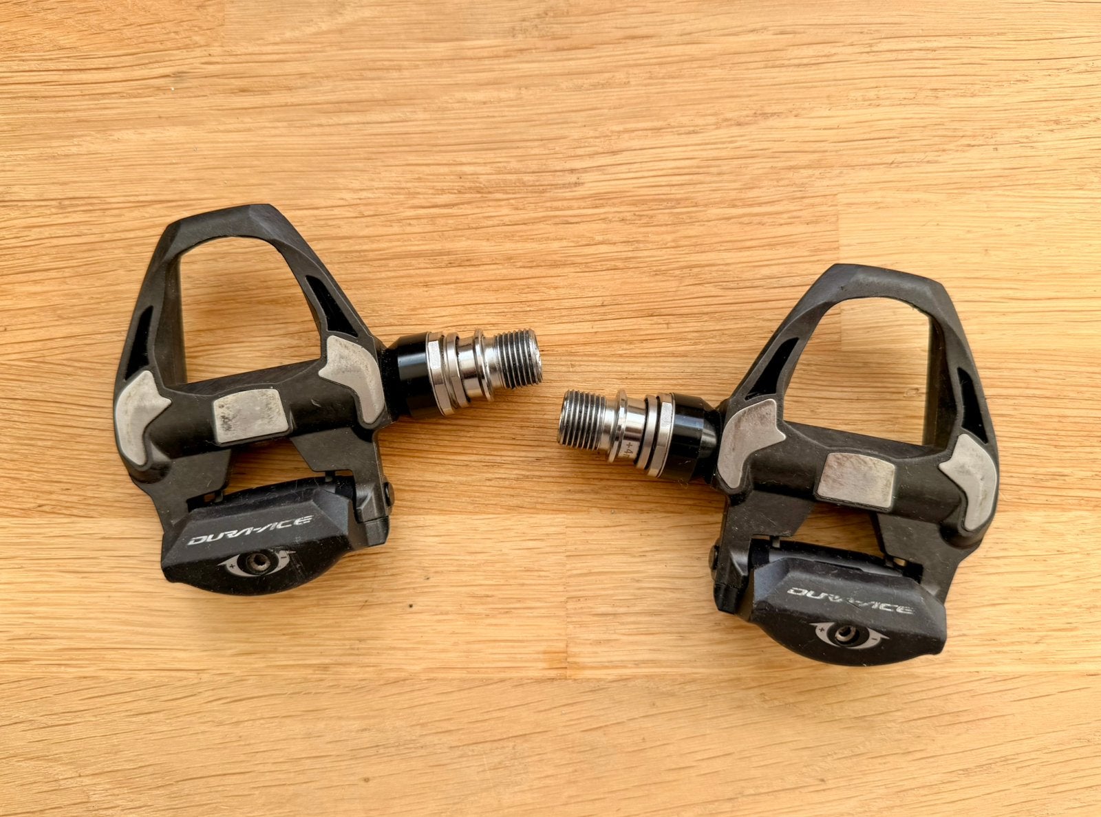 Shimano Dura-Ace PD-R9100 SPD-SL pedalen, super staat, +4mm, Ophalen of Verzenden, Zo goed als nieuw