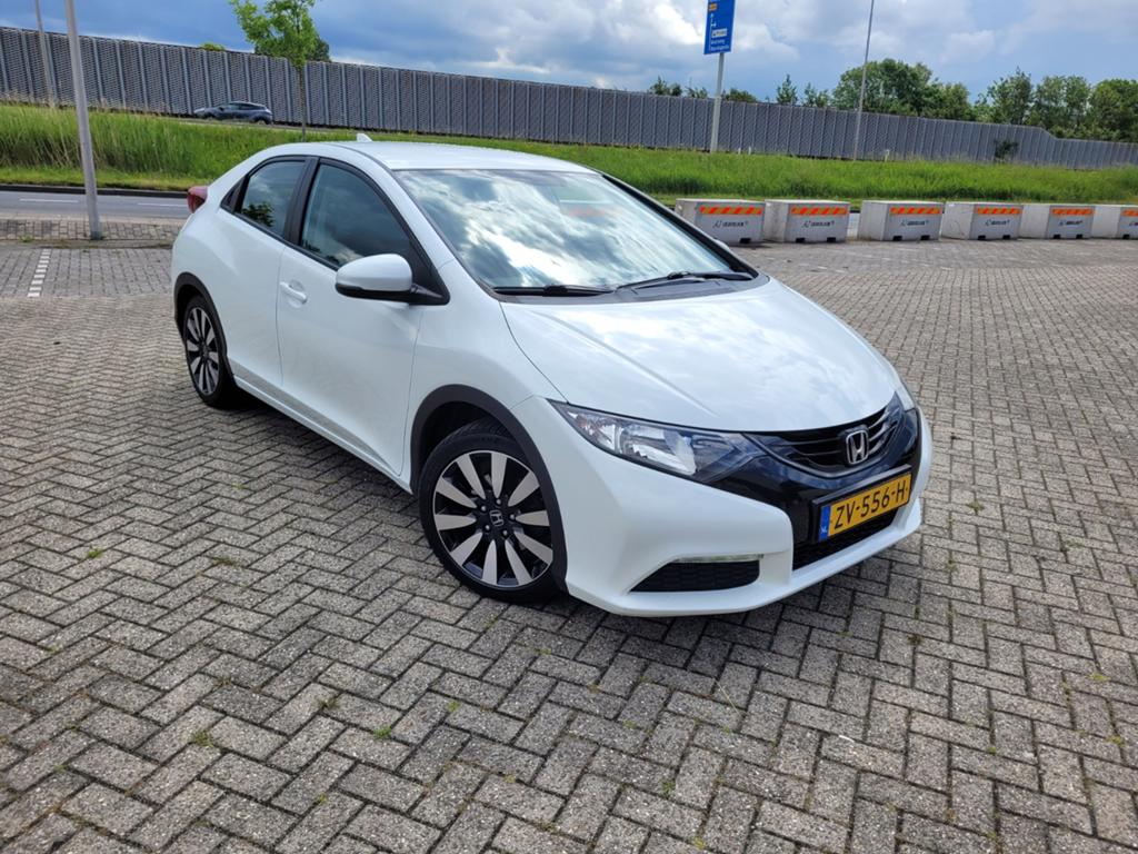 Honda Civic 1.4 I 5DR 2014 Airco handbak, Auto's, Honda, Voorwielaandrijving, 4 cilinders, Wit, 1200 kg