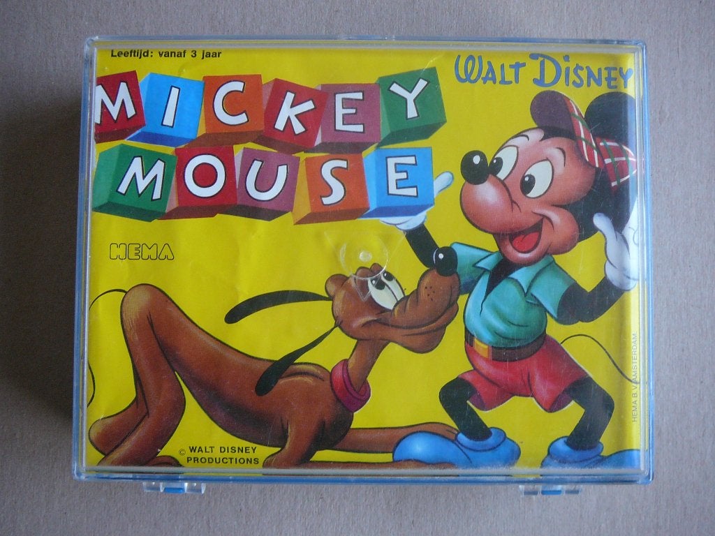 houten Mickey mouse blokkenpuzzle HEMA, 12 blokken, Verzamelen, Disney, Ophalen of Verzenden, Mickey Mouse