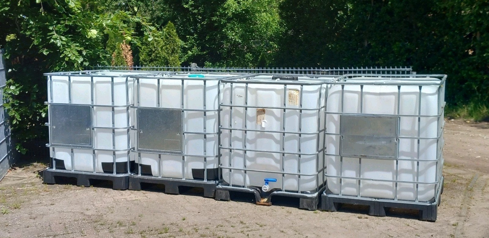 IBC ton regenton waterval container 1000 ltr, 150 liter of meer, Ophalen, Gebruikt