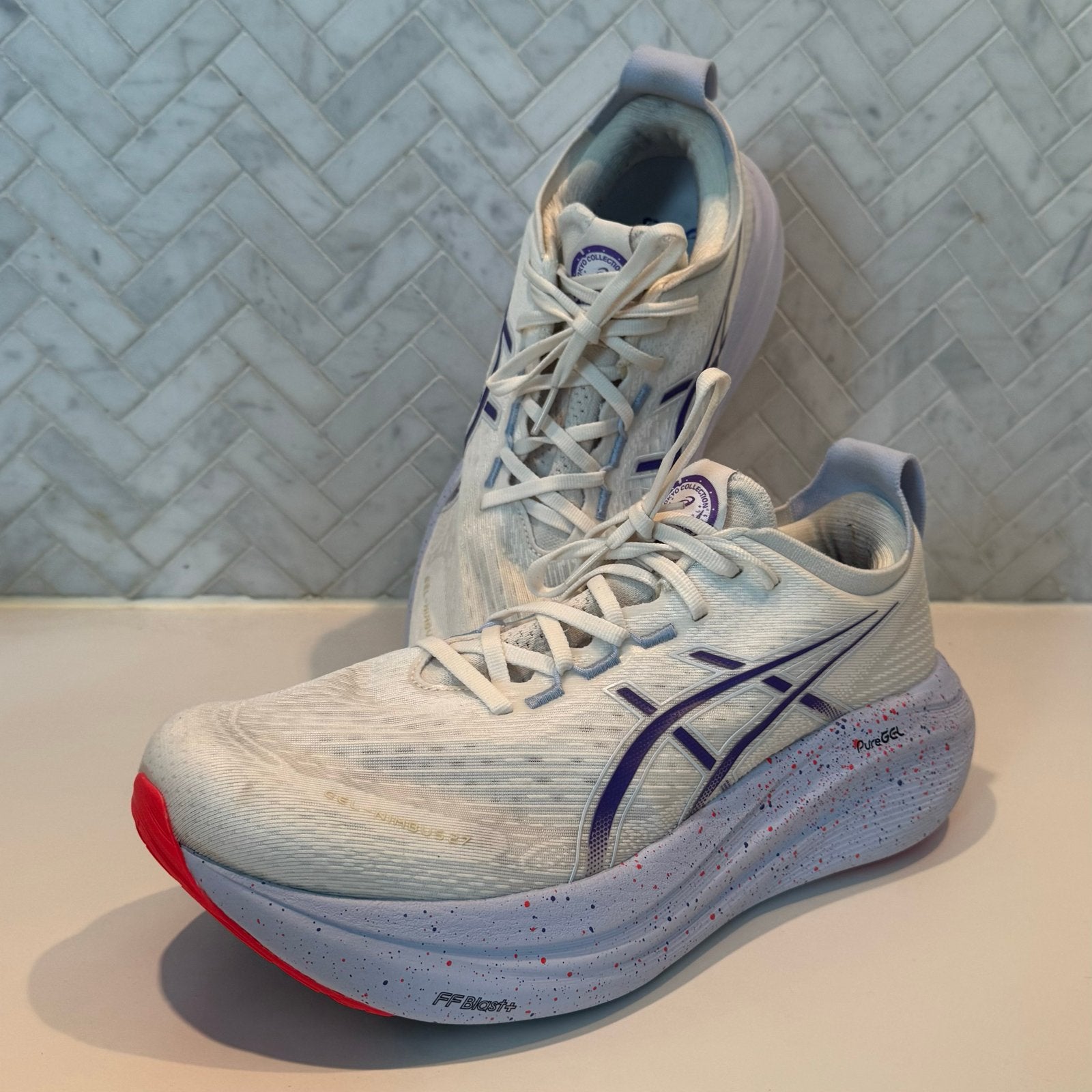 ASICS GEL-NIMBUS 27 Tokyo Hardloopschoenen - Maat 46, Sport en Fitness, Loopsport en Atletiek, Hardloopschoenen, Verzenden, Zo goed als nieuw
