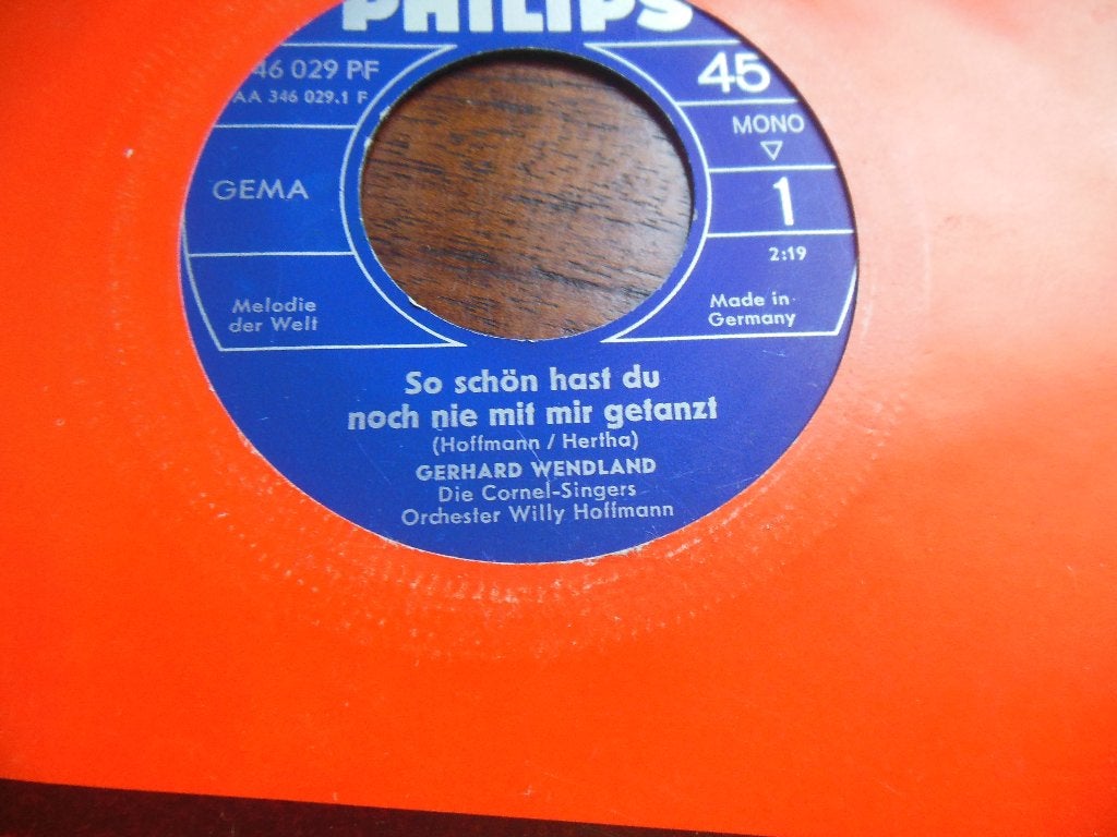 single gerhard wendland 45rpm jukebox vinyl record 7inch, Gebruikt, 7 inch, Ophalen of Verzenden, Pop