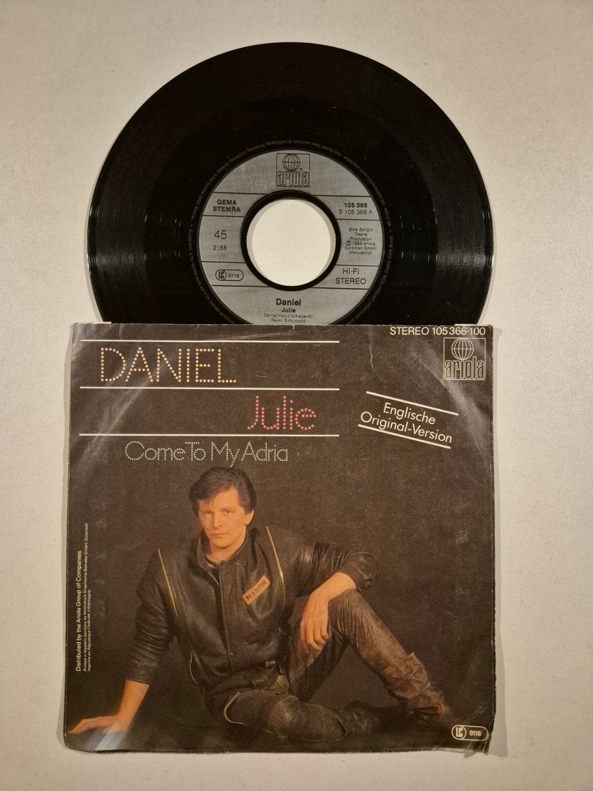 Daniel-Julie, Ophalen of Verzenden, Zo goed als nieuw, 7 inch, Pop