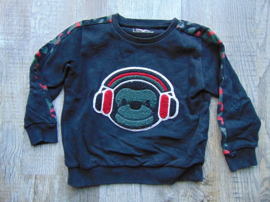 sweater trui zwart maat 110 Next truitje, Trui of Vest, Ophalen of Verzenden, Zo goed als nieuw, Next
