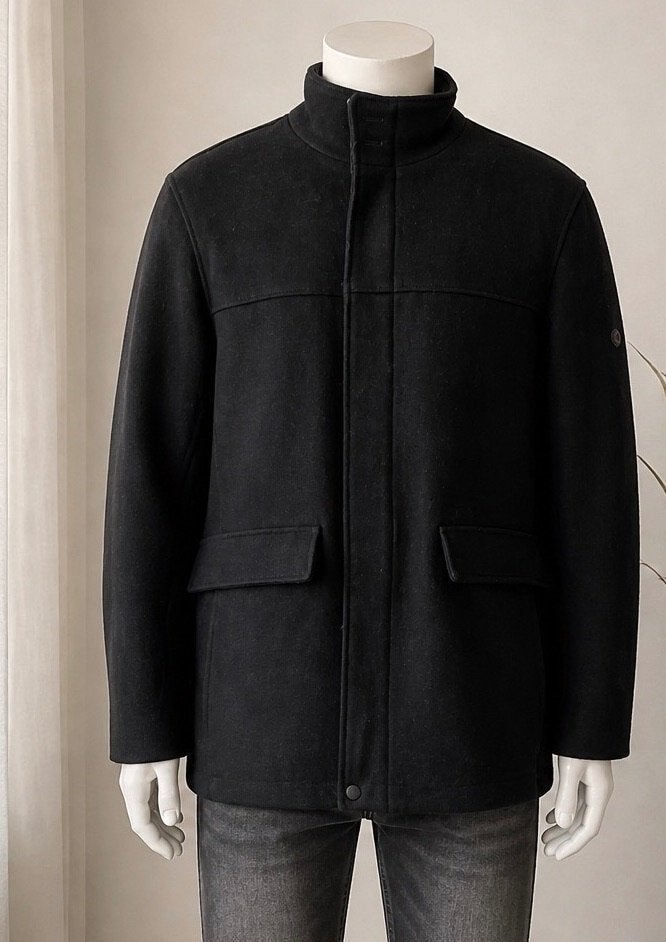 DNR zwart wollen jas maat 58 nieuw, Zwart, Ophalen of Verzenden, DNR, Maat 56/58 (XL)