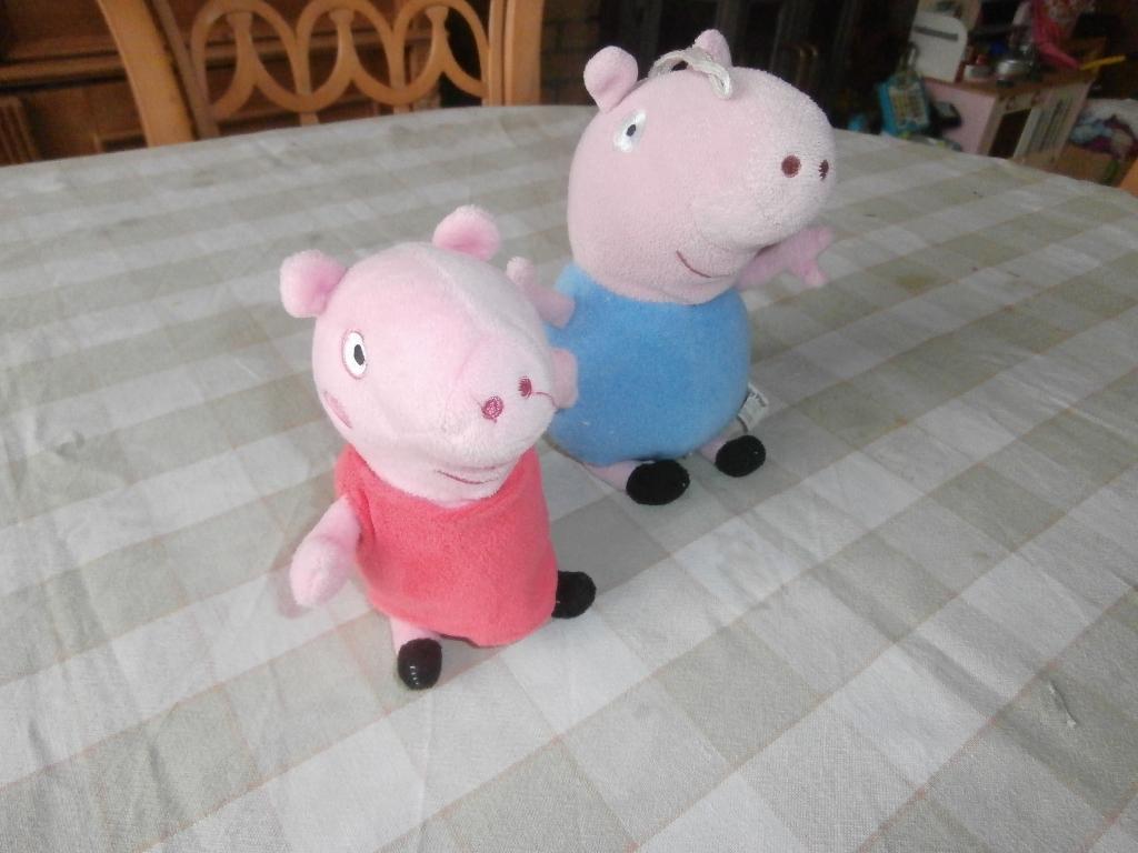 Peppa Big poppetje knuffel George Big en Peppa Big pop baby, Ophalen of Verzenden, Gebruikt, Overige typen