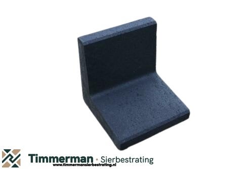 L-element zwart/antra | 50x30x40 | Keerwand | Grondkering, Ophalen of Verzenden, Nieuw, Beton, Overige typen