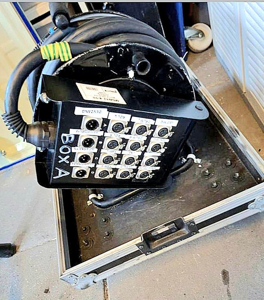 Stage/Studio Snake 12 in 4 uit met Flightcase, Ophalen, Gebruikt, Apparatuur