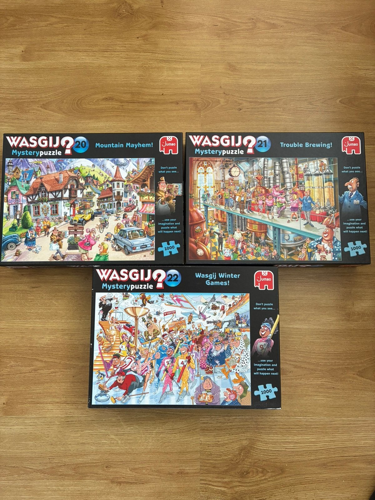 Wasgij Mystery nr.20,21 en 22, Ophalen of Verzenden, 500 t/m 1500 stukjes, Zo goed als nieuw