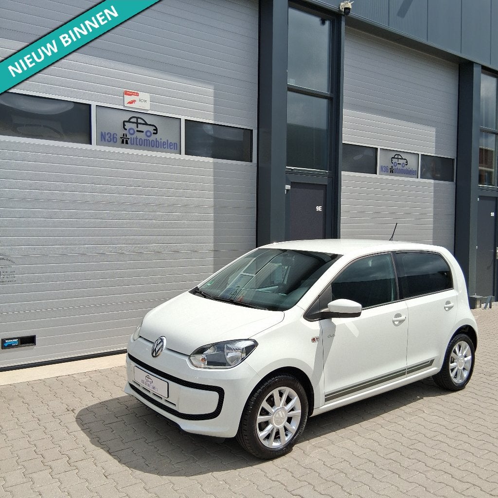 Volkswagen Up! 1.0 CLUB UP||Bluetooth|Navi|Airco|DEALER ONDE, Auto's, Voorwielaandrijving, Stof, 60 pk, Wit