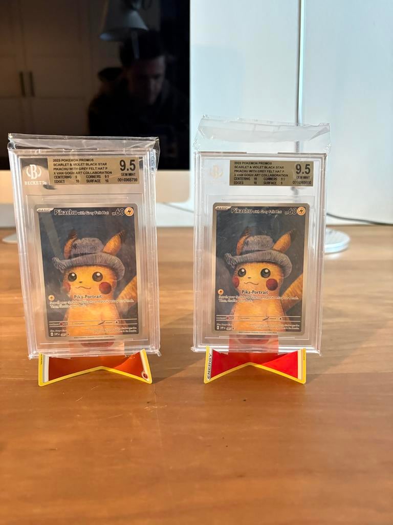 Pikachu Van Gogh BGS 9.5, Hobby en Vrije tijd, Verzamelkaartspellen | Overige, Zo goed als nieuw, Meerdere kaarten, Ophalen of Verzenden