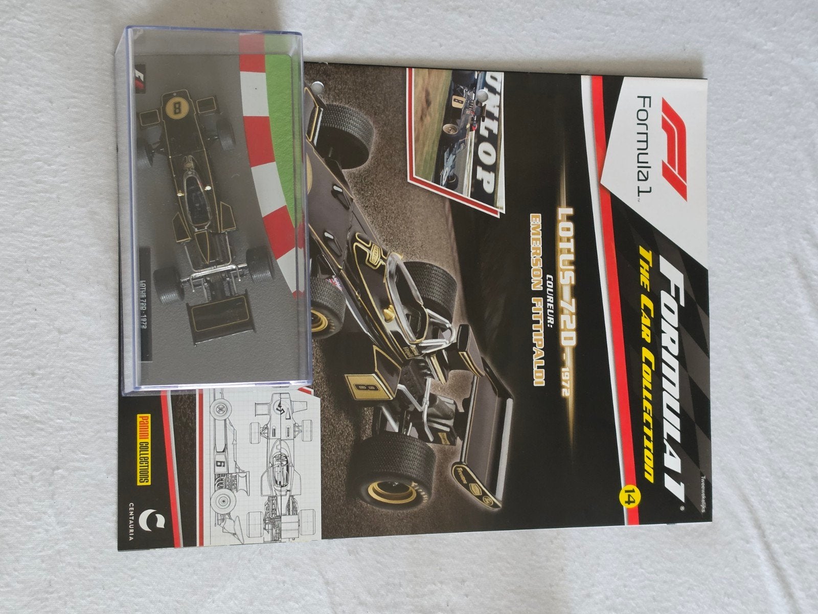 Lotus-72D-1972 Emerson Fittipaldi Formule 1 modelauto, Ophalen of Verzenden, Zo goed als nieuw, Auto, Overige merken