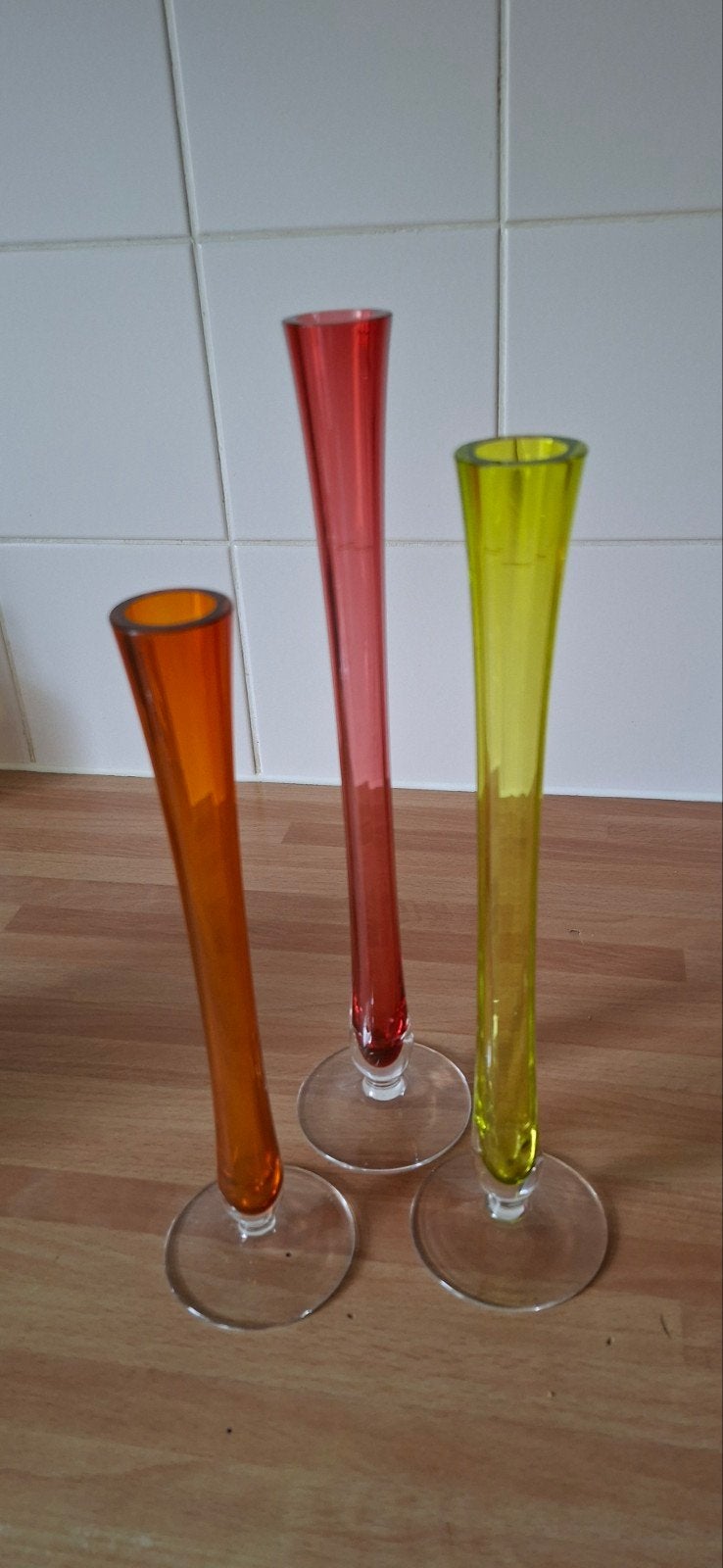 Mottl Glaswerk uit Tsjechië - Oranje, Groen, Rood, Ophalen of Verzenden