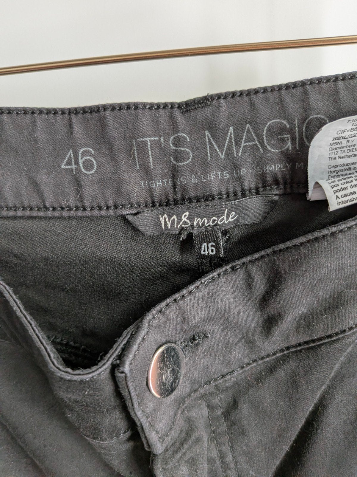 MS mode zwarte Capri maat 46 (2982*), Kleding | Dames, Broeken en Pantalons, Ms mode, Zwart, Ms mode, Maat 46/48 (XL) of groter