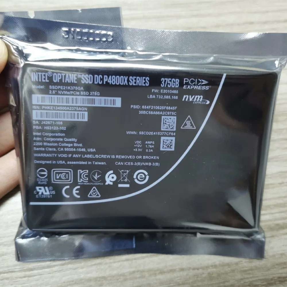 Intel Optane P4800X 375 GB U.2 (3 op voorraad), Gebruikt, Info@intel.com, SSD, Ophalen of Verzenden