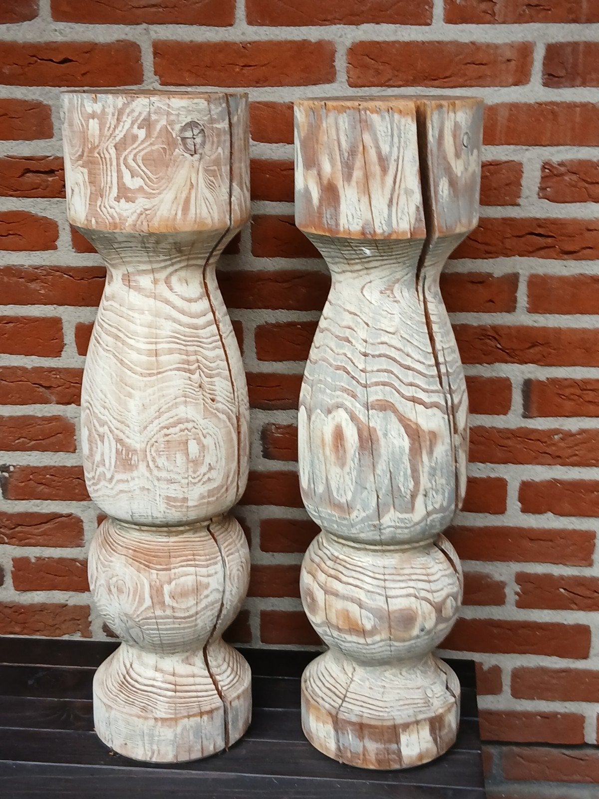 MOOIE HOUTEN PILAREN, Huis en Inrichting, Woonaccessoires | Zuilen en Pilaren, Ophalen
