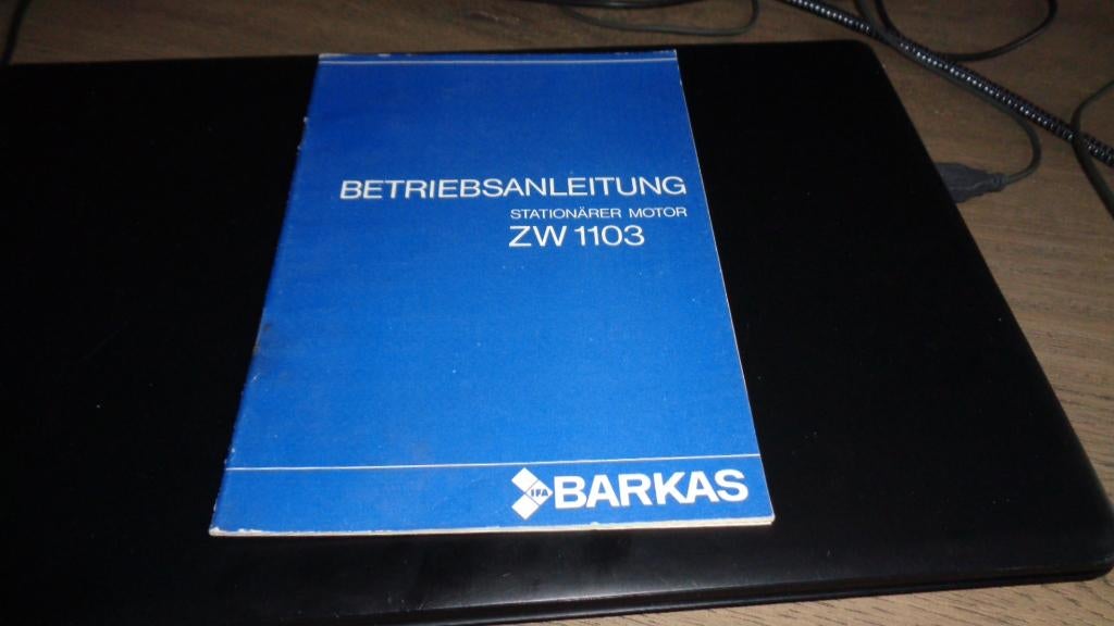 Instructieboekje IFA / BARKAS Stationairer Motor ZW 1103, Verzenden, Gelezen