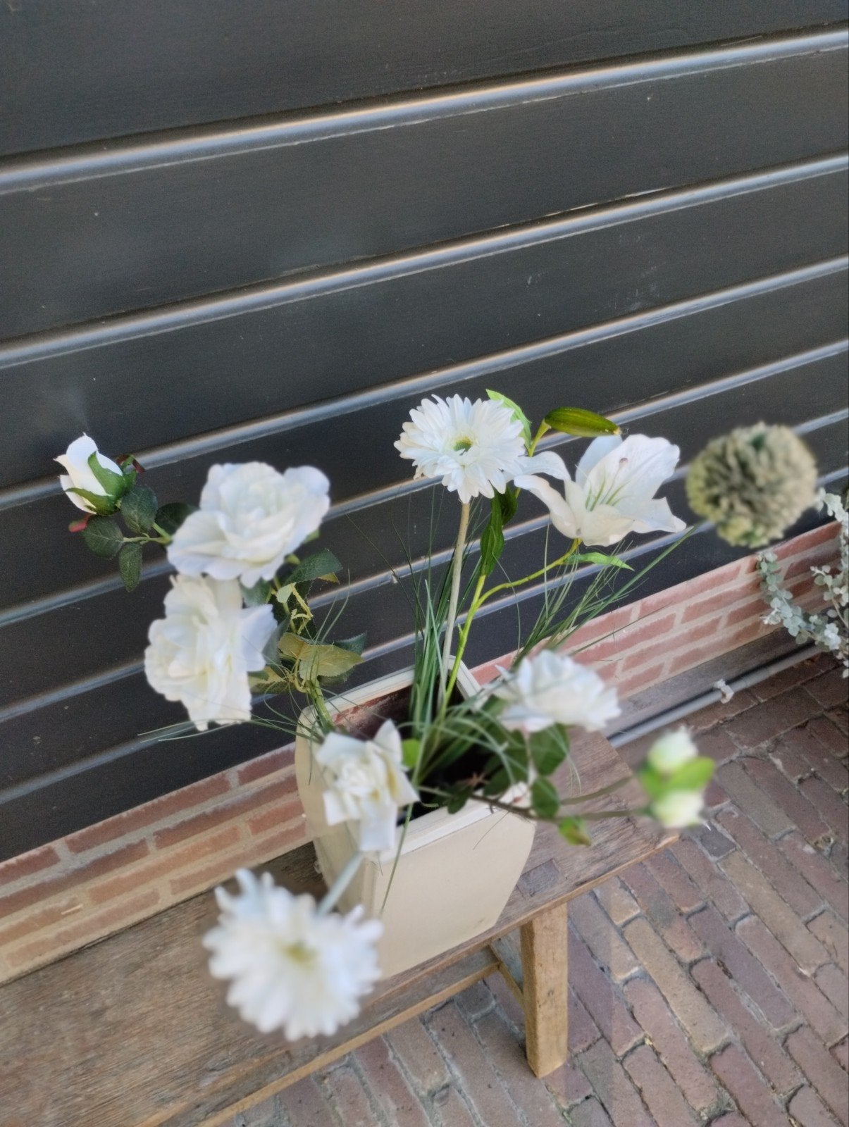 Kunststof bloemen boeket, Ophalen of Verzenden