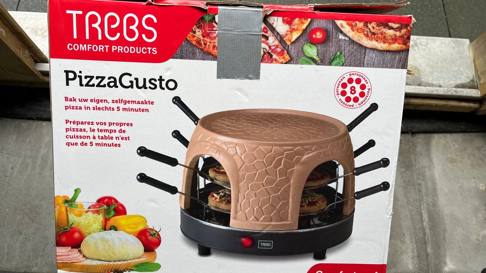Trebs PizzaGusto Pizzaoven - Bak zelf je eigen pizza, Ophalen, Overige merken, Pizzaoven, Zo goed als nieuw