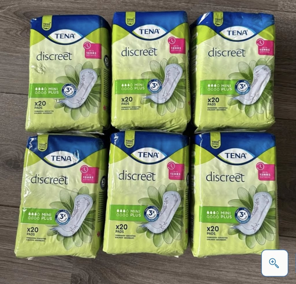 Tena Discreet Mini Plus. 3 dr., Diversen, Ophalen of Verzenden, Nieuw
