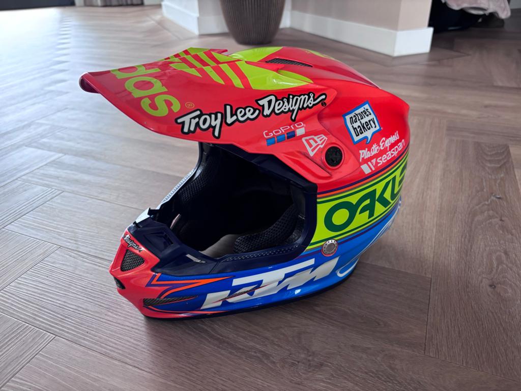 Troy Lee Design SE4 Crosshelm Maat M - Uitstekende Staat, Overige merken, M, Offroadhelm, Ophalen of Verzenden