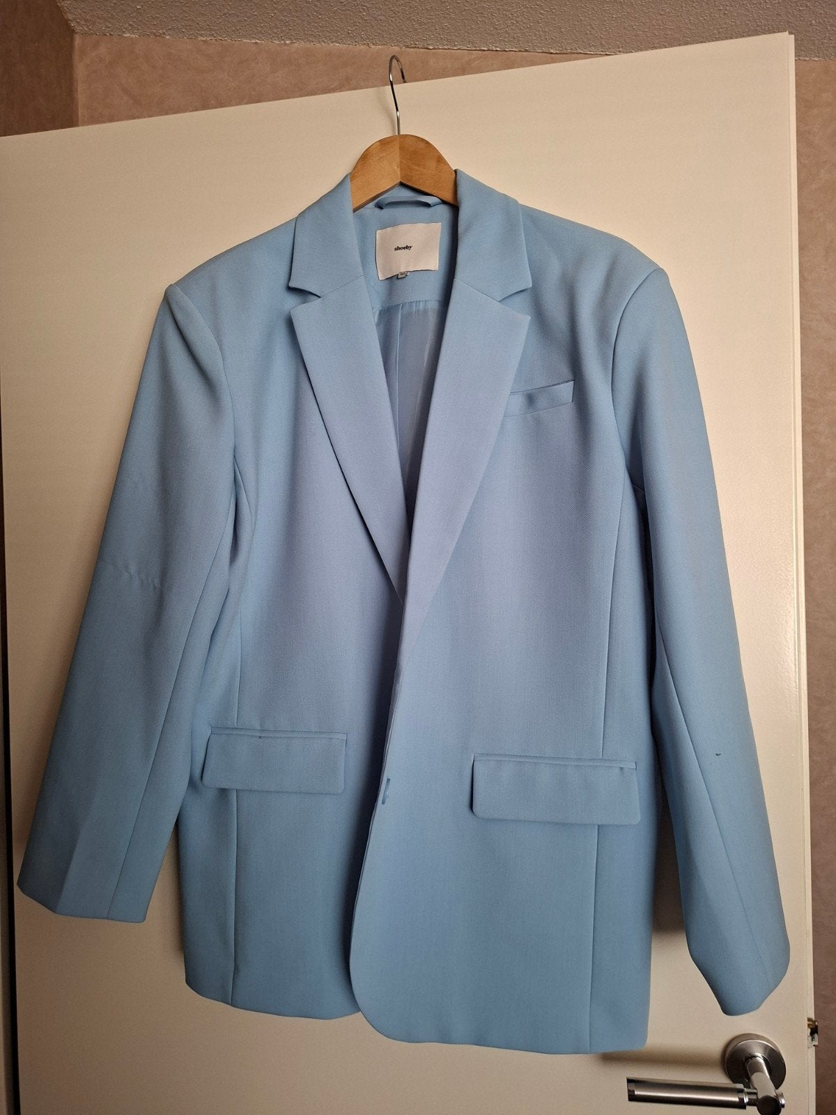 Shoeby lichtblauwe blazer maat M/L, Kleding | Dames, Blauw, Maat 42/44 (L), Ophalen of Verzenden, Zo goed als nieuw