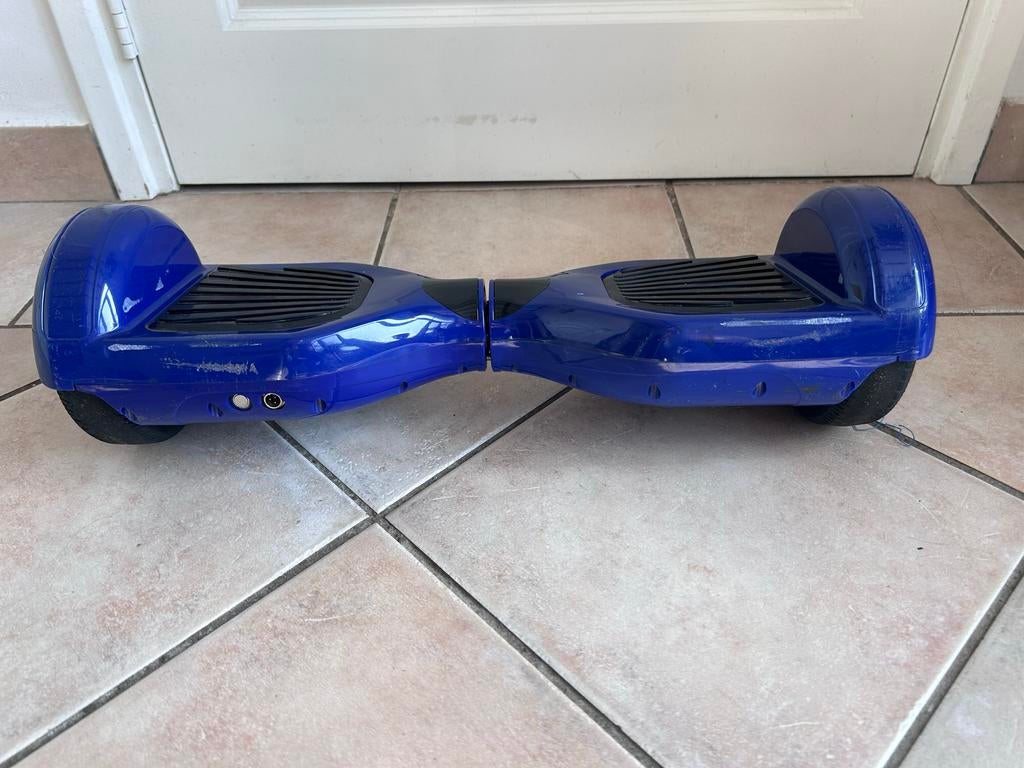 Blauwe Hoverboard met kart en oplader - Gebruikt, Ophalen, Gebruikt, Overige typen