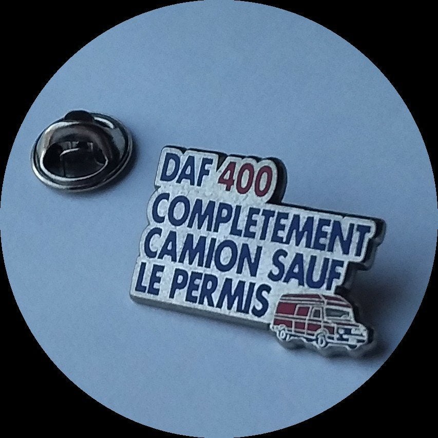 Zeldzame DAF 400 pin, Verzamelen, Speldjes, Pins en Buttons, Ophalen of Verzenden, Zo goed als nieuw, Transport, Speldje of Pin