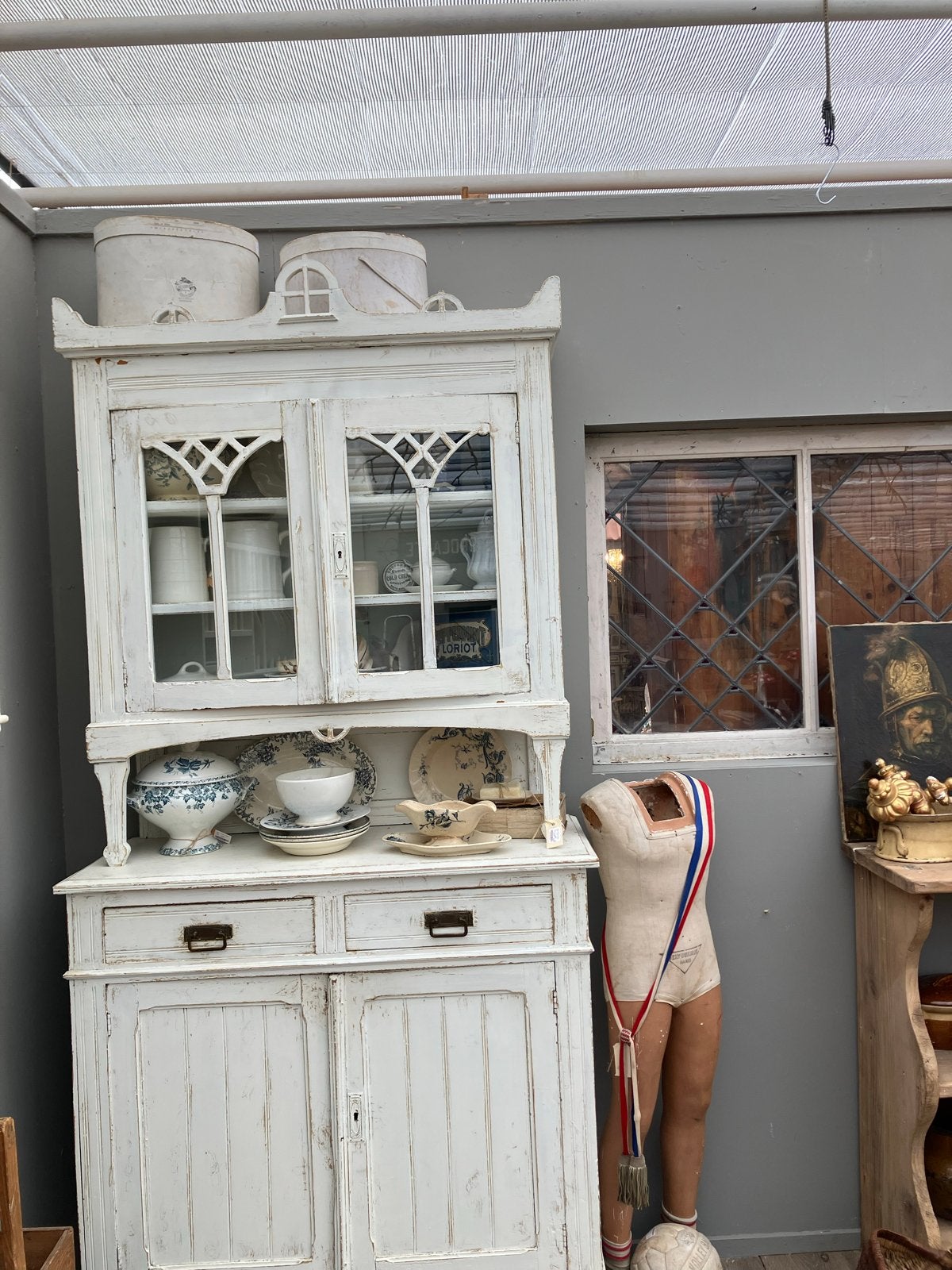 Antieke Franse buffetkast - Brocante stijl, Ophalen