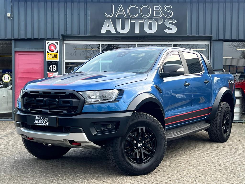 Ford Ranger 2.0 EcoBlue Raptor 4x4 automaat, Auto's, Automaat, Gebruikt, 4 cilinders, Blauw