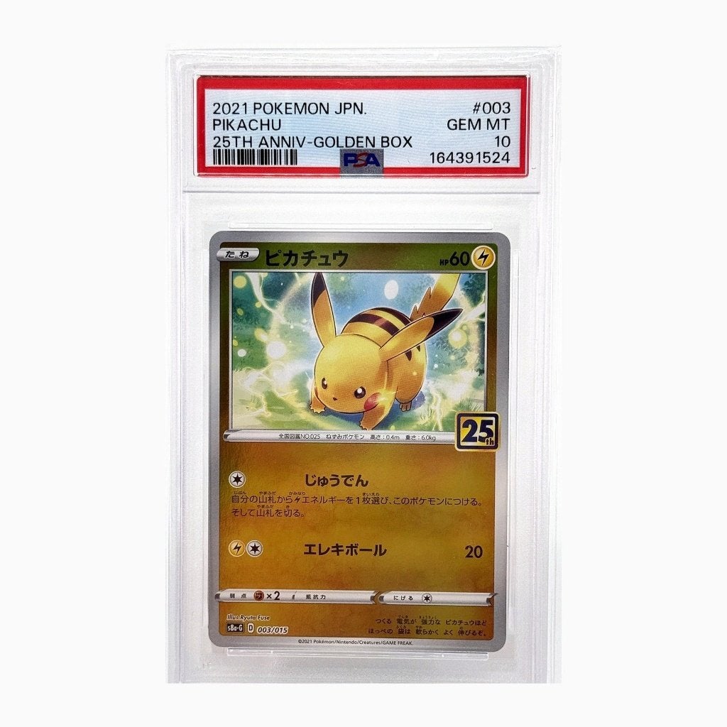 Pokémon Pikachu 003/015 Foil, Limited edition - PSA 10, Ophalen of Verzenden, Zo goed als nieuw, Losse kaart, Foil