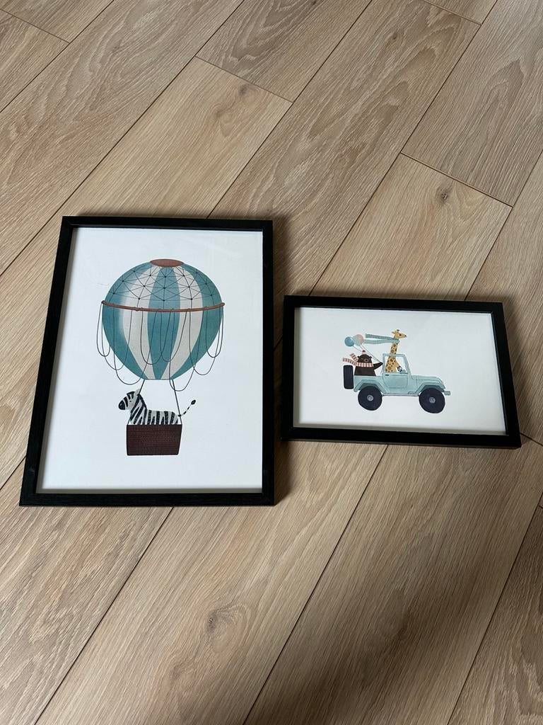 2 fotolijsten zwart hout, Ophalen of Verzenden, Zo goed als nieuw, Hout, Minder dan 50 cm