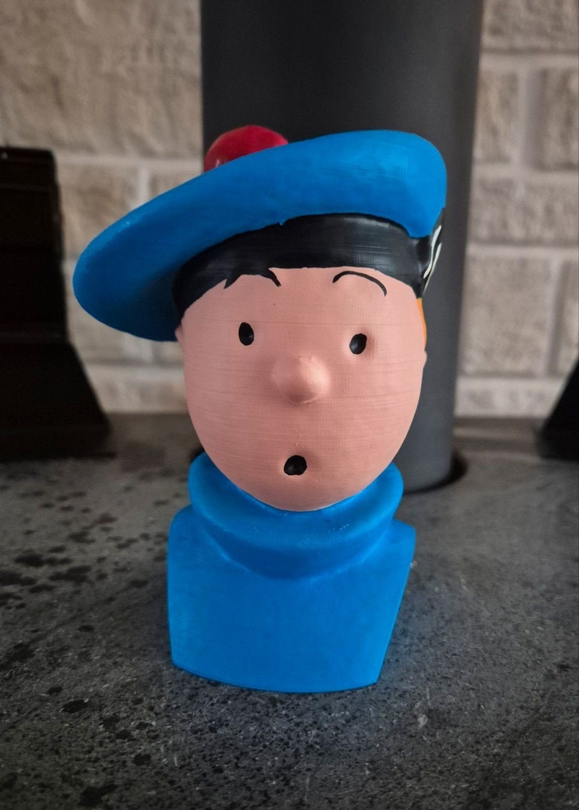 Kuifje borstbeeld 3D print, Ophalen of Verzenden, Kuifje, Nieuw, Beeldje of Figuurtje