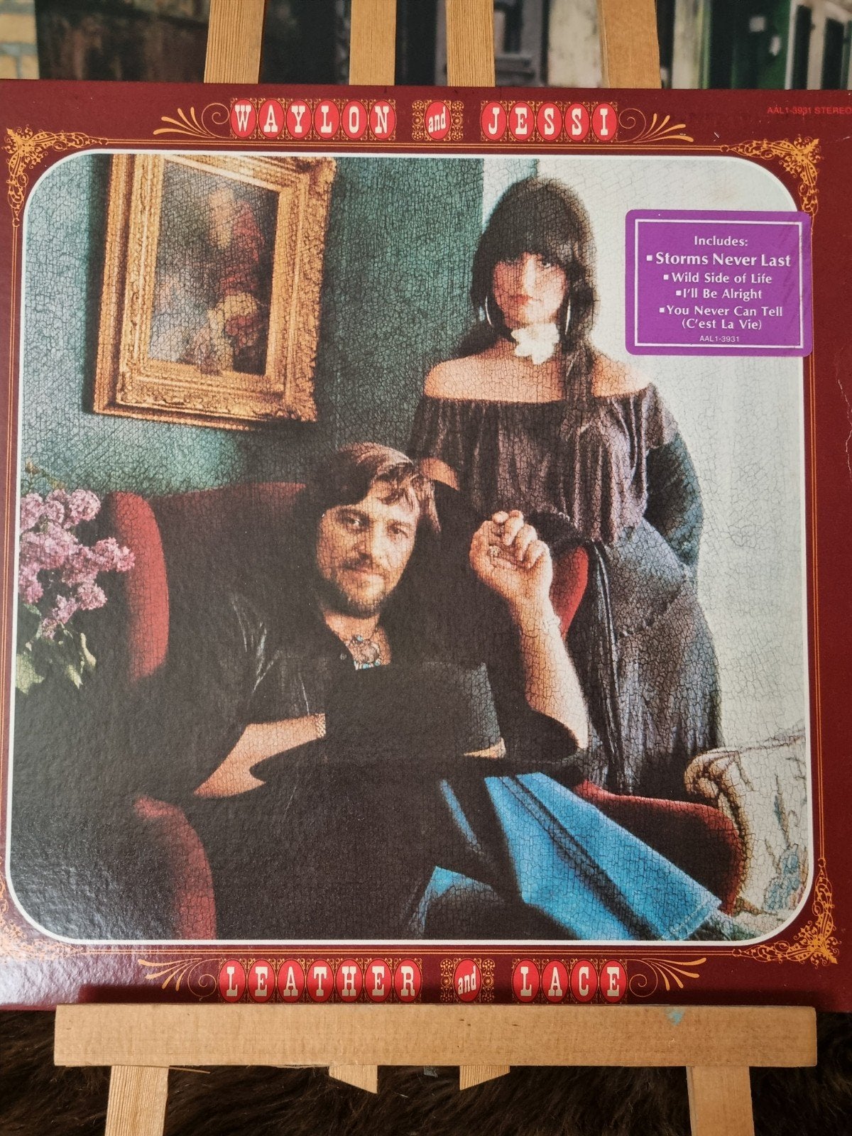 Waylon & Jessi - Leather and Lace LP (1981), Cd's en Dvd's, Ophalen of Verzenden, Gebruikt, Country