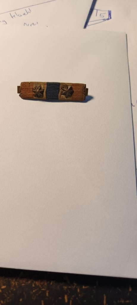 Militair lintje met twee sterren, Ophalen of Verzenden, Overige soorten, Overige gebieden, Lintje, Medaille of Wings