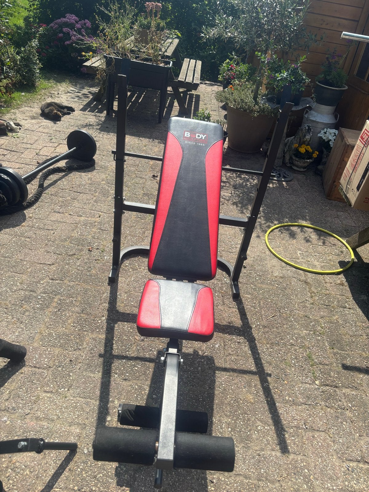 Uitgebreide fitness set: bank, halters, schijven en meer, Sport en Fitness, Ophalen, Gebruikt, Overige typen