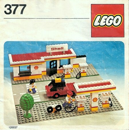 Lego Shell Service Station Set Nummer 377, Kinderen en Baby's, Speelgoed | Duplo en Lego, Gebruikt, Overige thema's, Lego, Overige typen