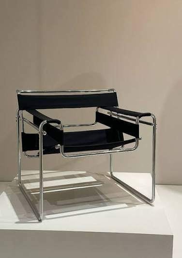 Wassily Chair (replica), Ophalen, Gebruikt, Zwart, Leer