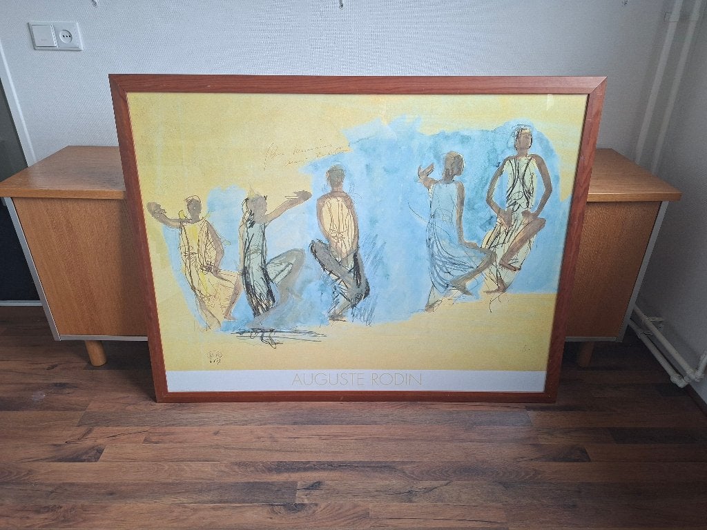 Schilderij met lijst, Antiek en Kunst, Ophalen, Overige stijlen, Portret of Personen, Achter glas