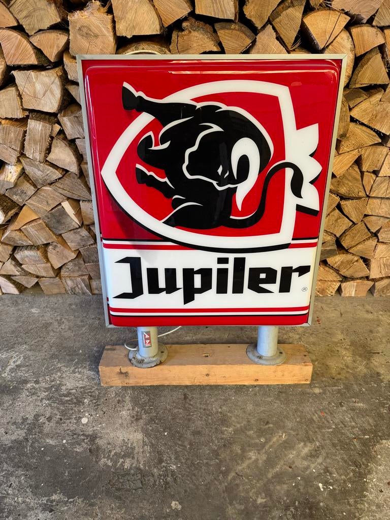 Jupiler Lichtbak - Reclamebord, Verzamelen, Ophalen of Verzenden, Gebruikt, Lichtbak of (neon) lamp