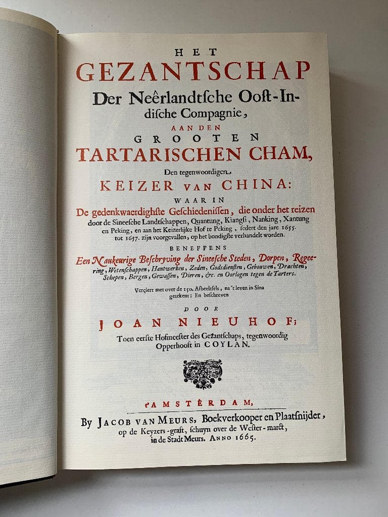 Nieuhof gezantschap der Neêrlandtsche OostIndische Compagnie, Ophalen of Verzenden, 15e en 16e eeuw, Gelezen, Azië