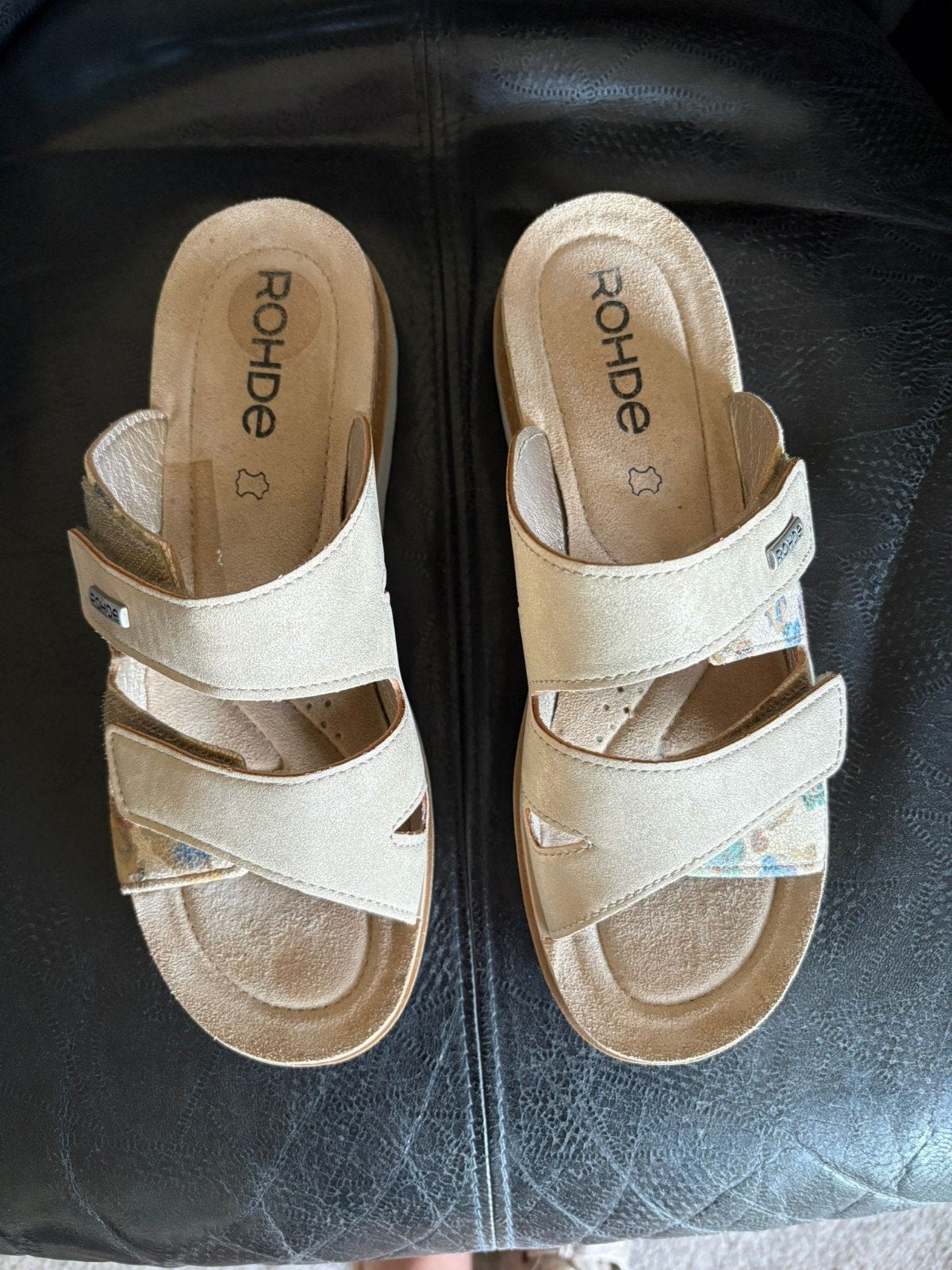 Rohde slippers, maat 41, Slippers, Verzenden, Beige, Rohde