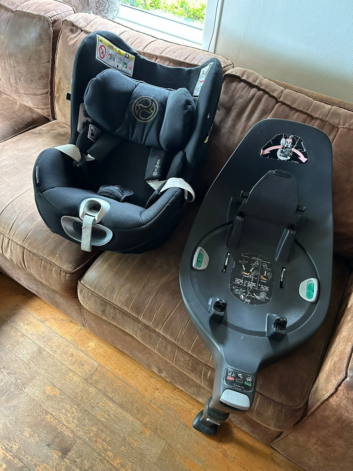 Cybex Sirona Z i-Size autostoel met Base Z, Kinderen en Baby's, Gebruikt, 0 t/m 18 kg, Verstelbare rugleuning, Isofix